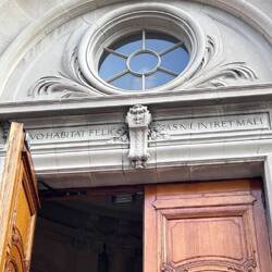 "Where happiness dwells, evil will not enter."