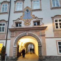 Look closely, it's a medieval "clock" tower.