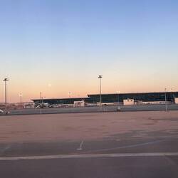 Vollmond über dem Airport Hurghada