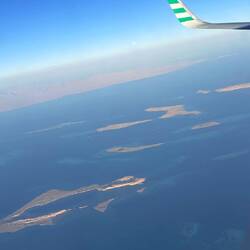 Rotes Meer, im Hintergrund der Sinai