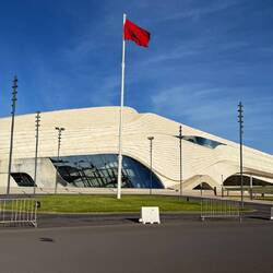 Neues Theater von Rabat - leider dürfen wir hier nicht bleiben und nicht fotografieren