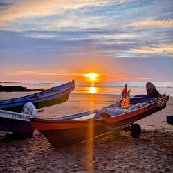 Zur Abwechslung, Sonnenaufgang, Playa de Flores