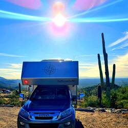 Unser Stellplätzli mit Aussicht auf Tuscon