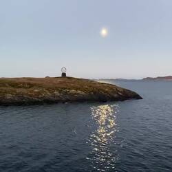Arctic Monument in the Moonlight