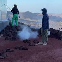 Wasser Explosion bei 400 Grad