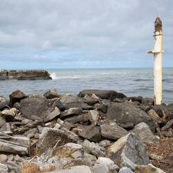 Grey river mouth