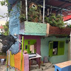 Colourful home in Jodipan