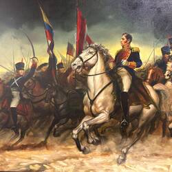 Simón Bolívar war ein Freiheitskämpfer und der erste Präsident. Nach ihm wurde das Land benannt