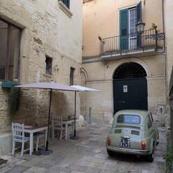 Local cars reach impossible places in the mazes of the old towns