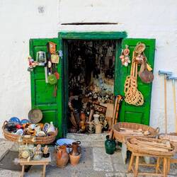 Puglia is famous for textile and ceramic craftsmanship