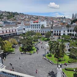 Aussicht von der Catedral auf den Plaza Grande