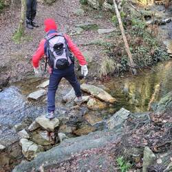 Hier war einmal ein Steg.