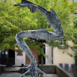 Sculpture by HR Giger ... known for his design of the Xenomorph in the Alien movies — Gruyères.