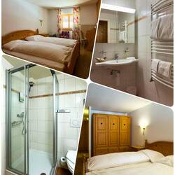 Our room at Hotel de Ville — Gruyères, Switzerland.