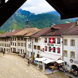 View from our room — Gruyères, Switzerland.
