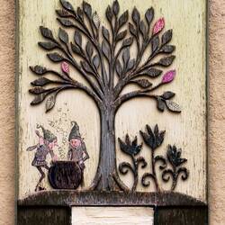 A cute piece of art — Gruyères, Switzerland.