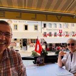 Dinner time @ Hotel de Ville — Gruyères, Switzerland.