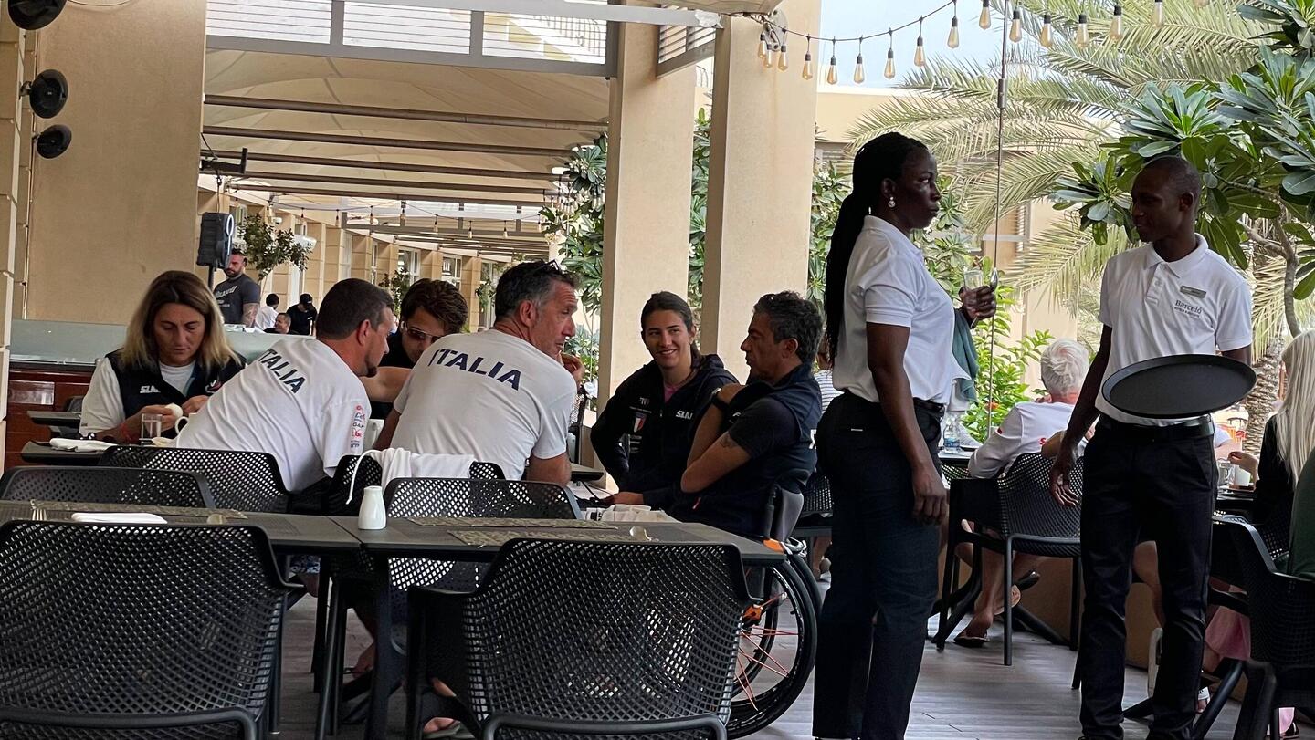 Italienische Segelmannschaft