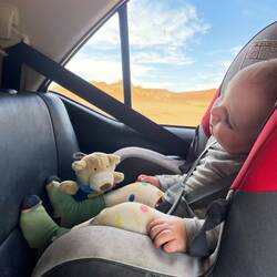 Geschafft vom Abenteuer.