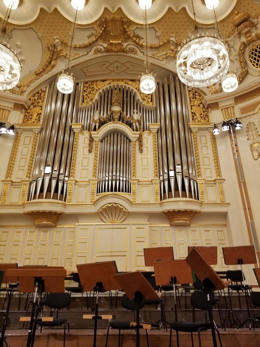 Organ was understated at least with sound.