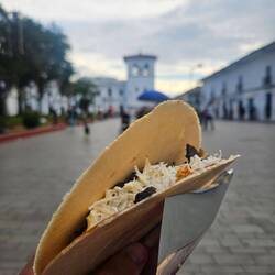 Obleas, mit Oreo und Kokosrapeln