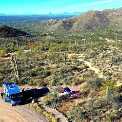 Die Aussicht vom Stellplatz
