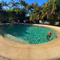 unser Pool am Campground Tin Cin Bay