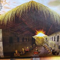 Das ist eine Tempelanlage der Inkas für die Könige. So haben es die Spanier aufgeschrieben.