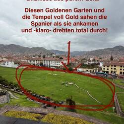 Schwer vorzustellen, aber diese Fläche muss voller Statuen aus purem Gold