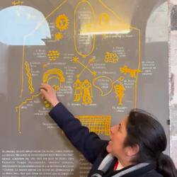 Klara erklärt die einzelnen Bestandteile.