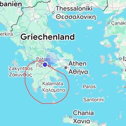 ⭕️ Peloponnes 21550 quadrat Kilometer