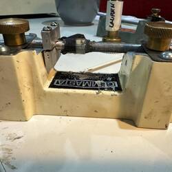 Transferring the stone so I can cut the other side