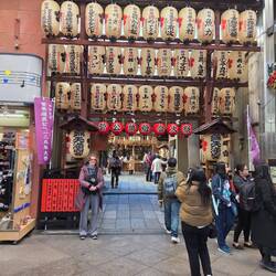 Shrine at the end of the market street