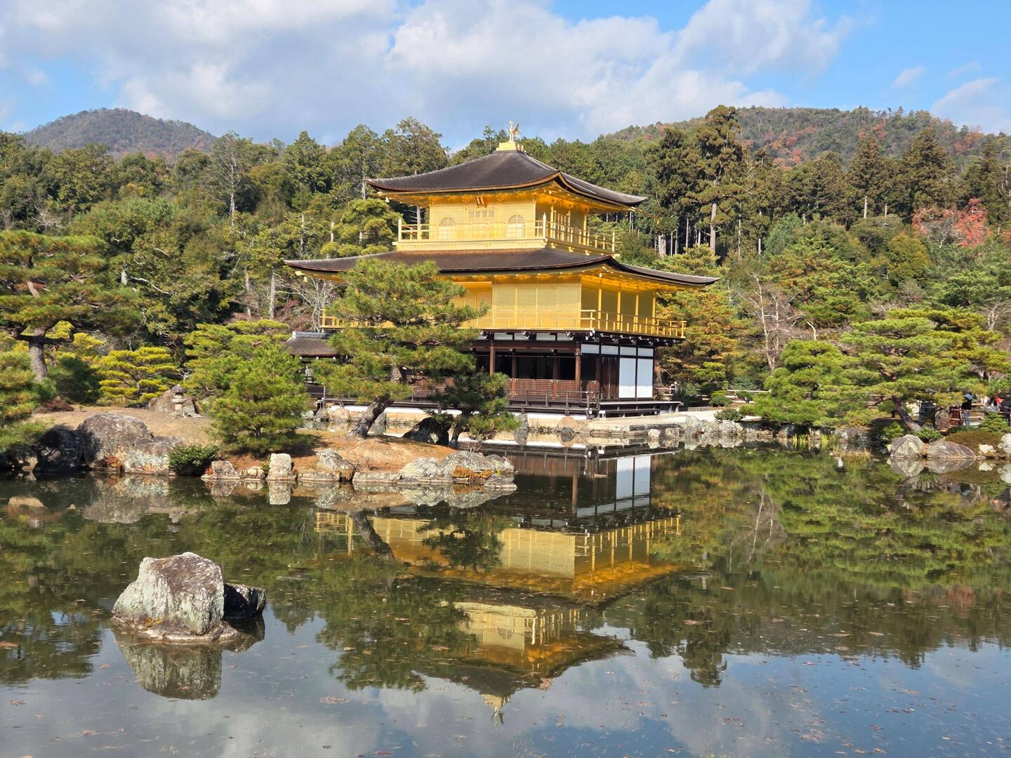 Golden pavilion (note the reflection)