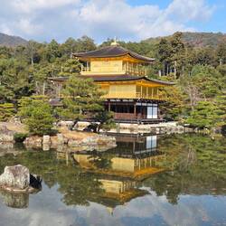 Golden pavilion (note the reflection)