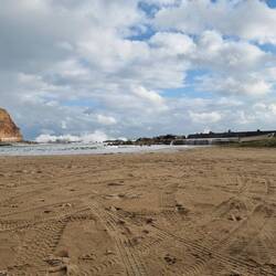 Huii, da hinten standen wir noch vor wenigen Stunden.