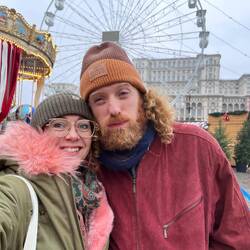 Christmas market and National Palace. Dan, as you can see, was suffering with a mighty hangover