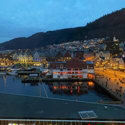 Bryggen and the harbour from our room