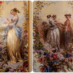 Detail from the Corot Room @ Château de Gruyères — Gruyères, Switzerland.