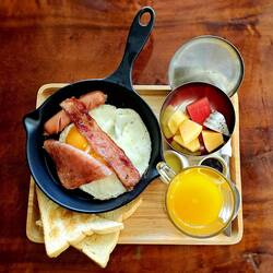 Ein stärkendes Frühstück.