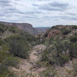 Der Blick durch den Canyon