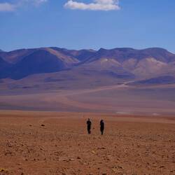 Grenzgebirgskette zu Chile auf fast 5000m