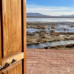 Blick aus der Umkleide