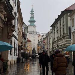 Old City Gate Topped with Muslim Watchtower