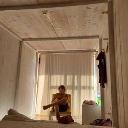 Unsere Übernachtungsbox.