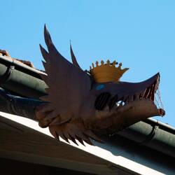 Interesting water spout — Gruyères, Switzerland.