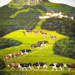 "Cow art" @ Saint Georges — Gruyères, Switzerland.