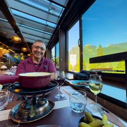 Dinner @ Saint Georges — Gruyères, Switzerland.