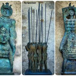 Sculptures from around town — Gruyères, Switzerland.