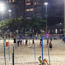 ...überall sind sie noch am Sporteln...